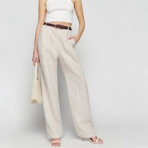 Reformation Mason Linen Trousers